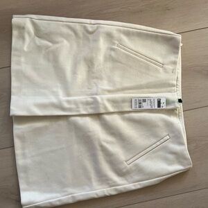 Elegant Cream Mini Skirt